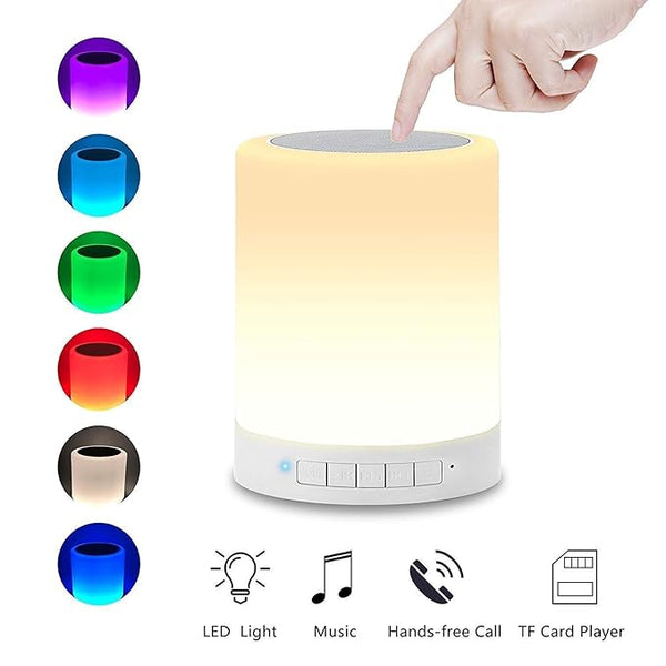 Touch-Control LED Bluetooth Speaker Lamp